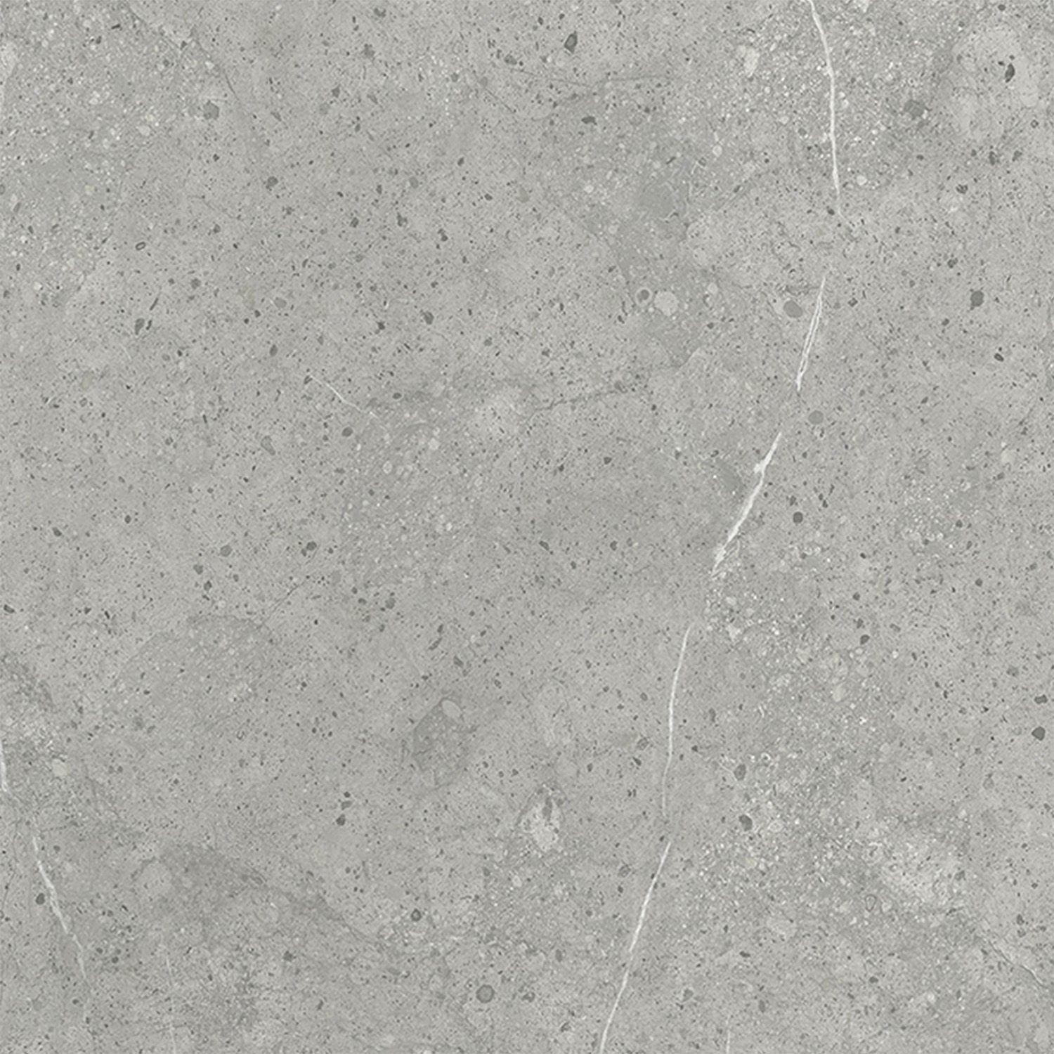 SPC-Vinylbodenpaneel Stein Limestone Grau Matt 45 × 90 cm 4 mm