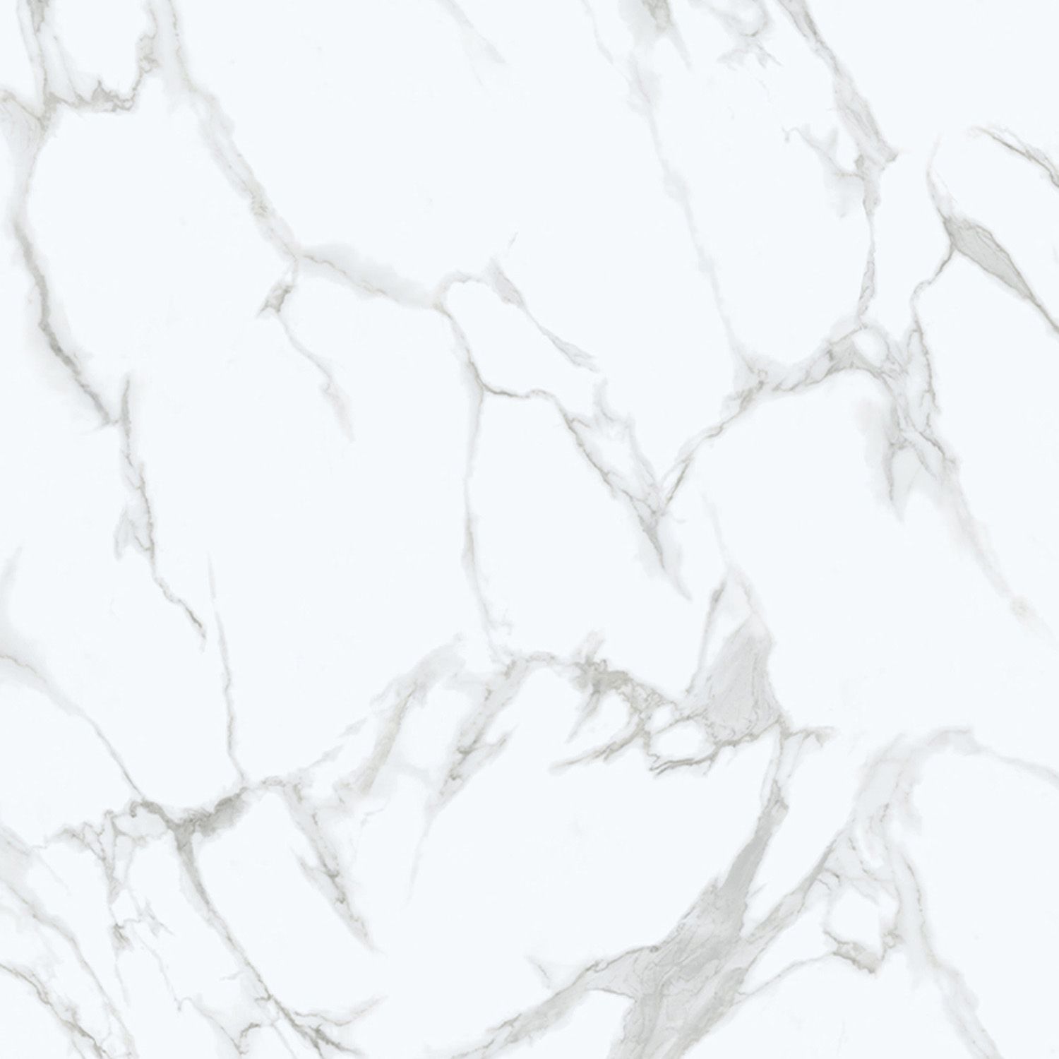 SPC-Vinylbodenpaneel Marmor Calacatta Weiß Glänzend 45 × 90 cm, 4 mm