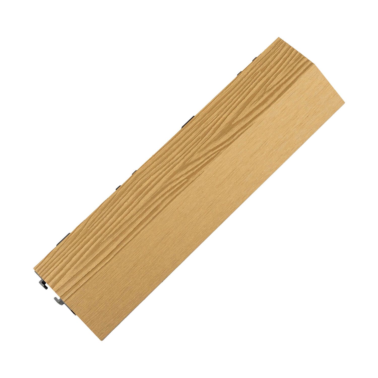 WPC Terrassenfliese 3D Seite Honig Teak WPC Terrassenfliese 3D Seite Honig Teak