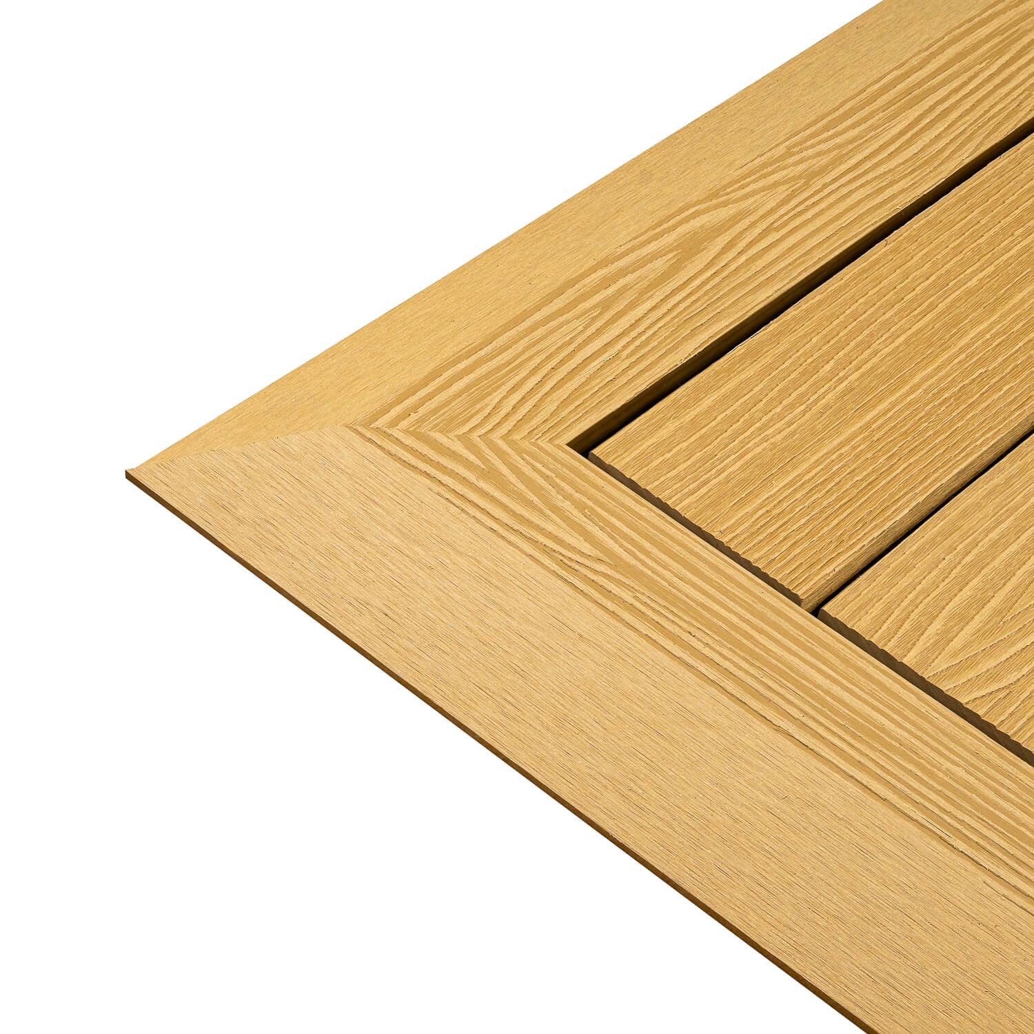 WPC Terrassenfliese 3D Honig Teak 30 x 30 x 2,1 cm WPC Terrassenfliese 3D Honig Teak 30 x 30 x 2,1 cm