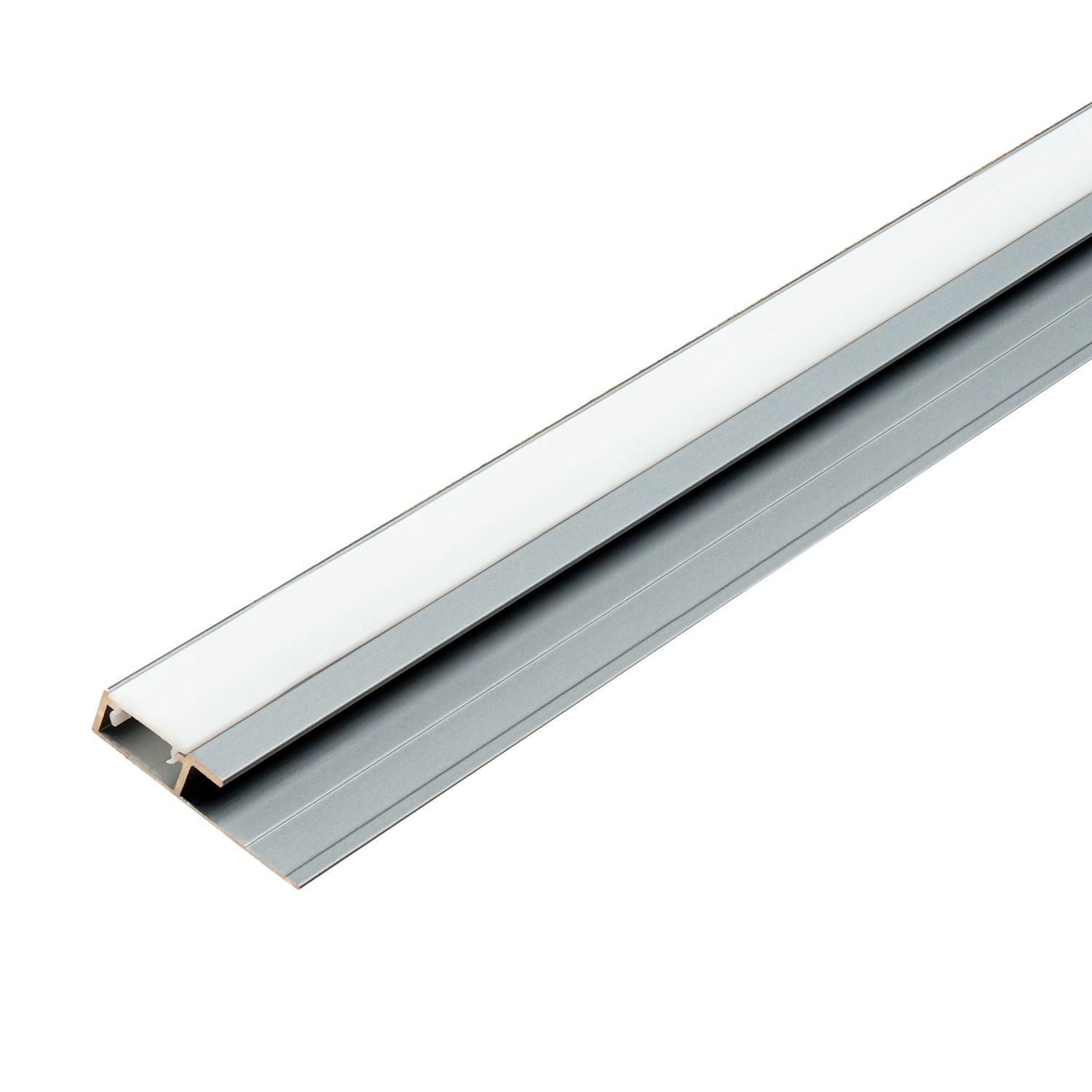 LED-Aluminium-Abschlussprofil 4,5 mm für Wandpaneele Dunkelgrau Matt – 2,9 m