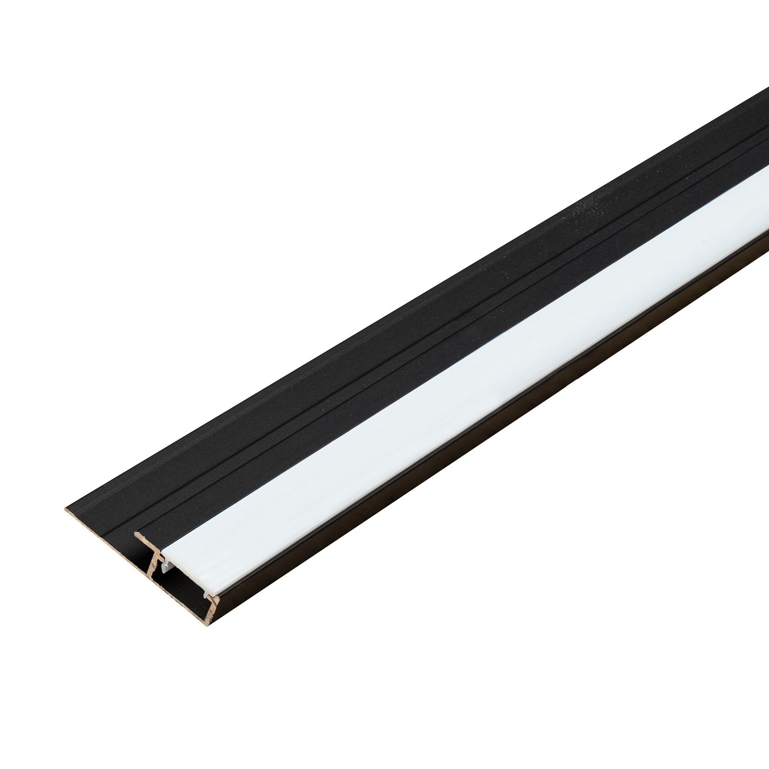LED-Aluminium-Abschlussprofil 4,5 mm für Wandpaneele Schwarz Matt – 2,9 m