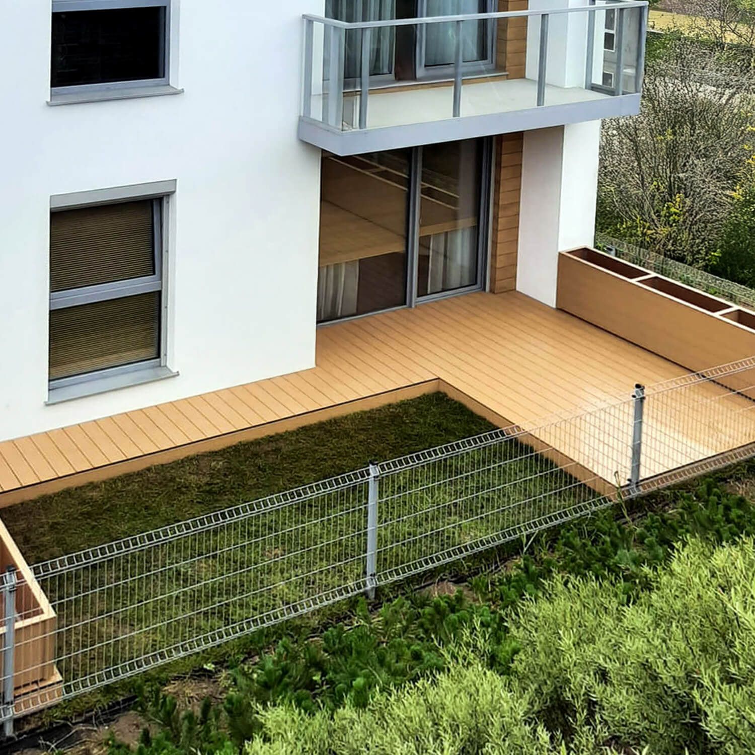 Deska Tarasowa Kompozytowa Premium Ecru / Dąb Jasny – dł. 3,5 m