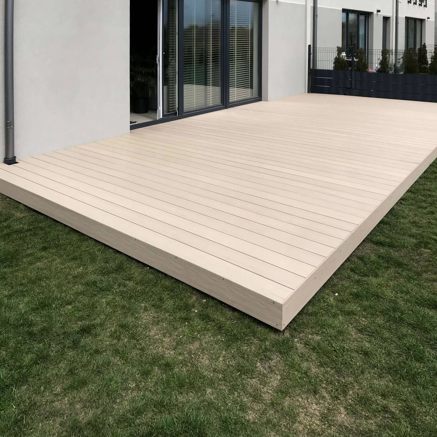 Deska Tarasowa Kompozytowa Premium Ecru / Dąb Jasny – dł. 3,5 m