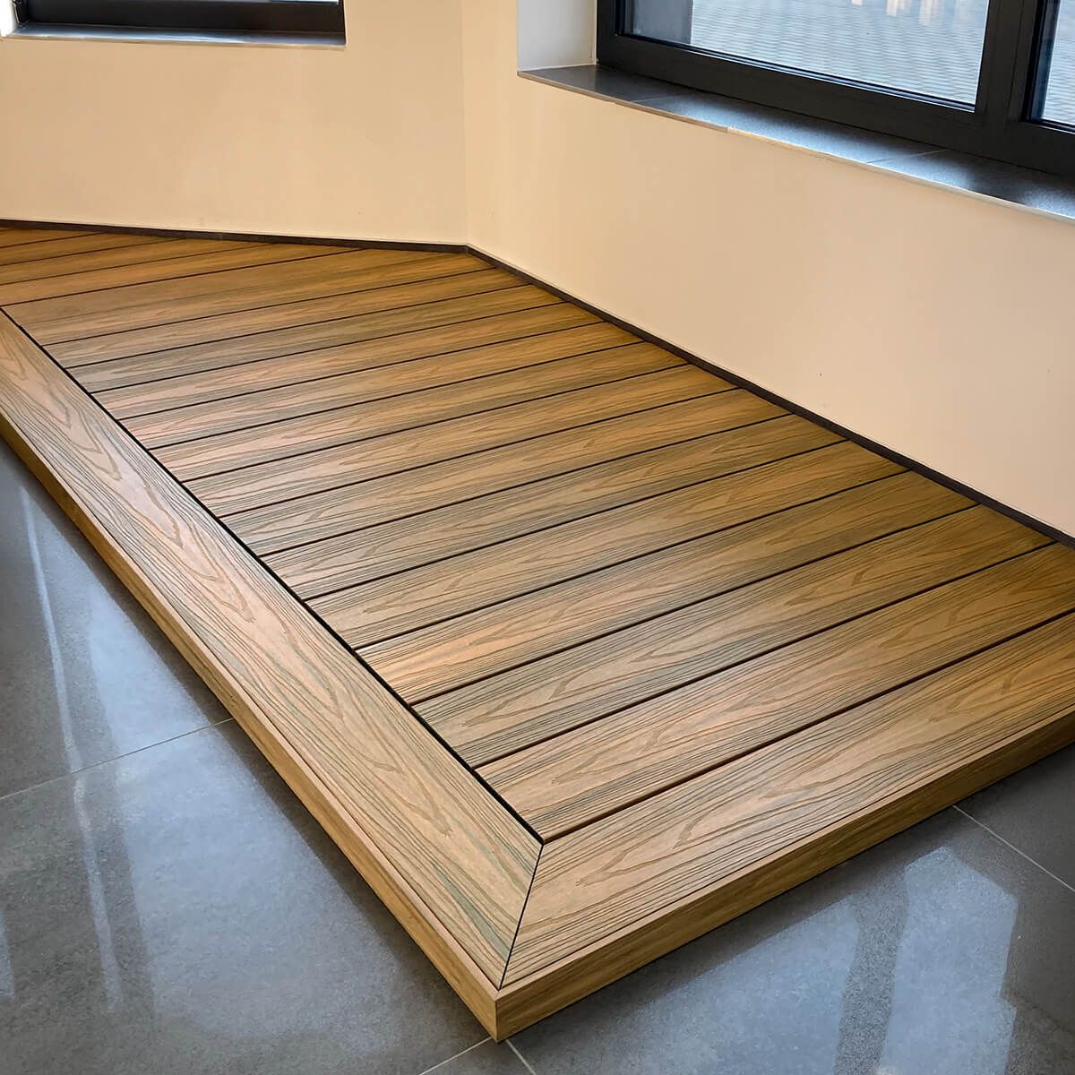 Deska Tarasowa Kompozytowa Premium Złoty Dąb / Dąb Miodowy – dł. 4 m