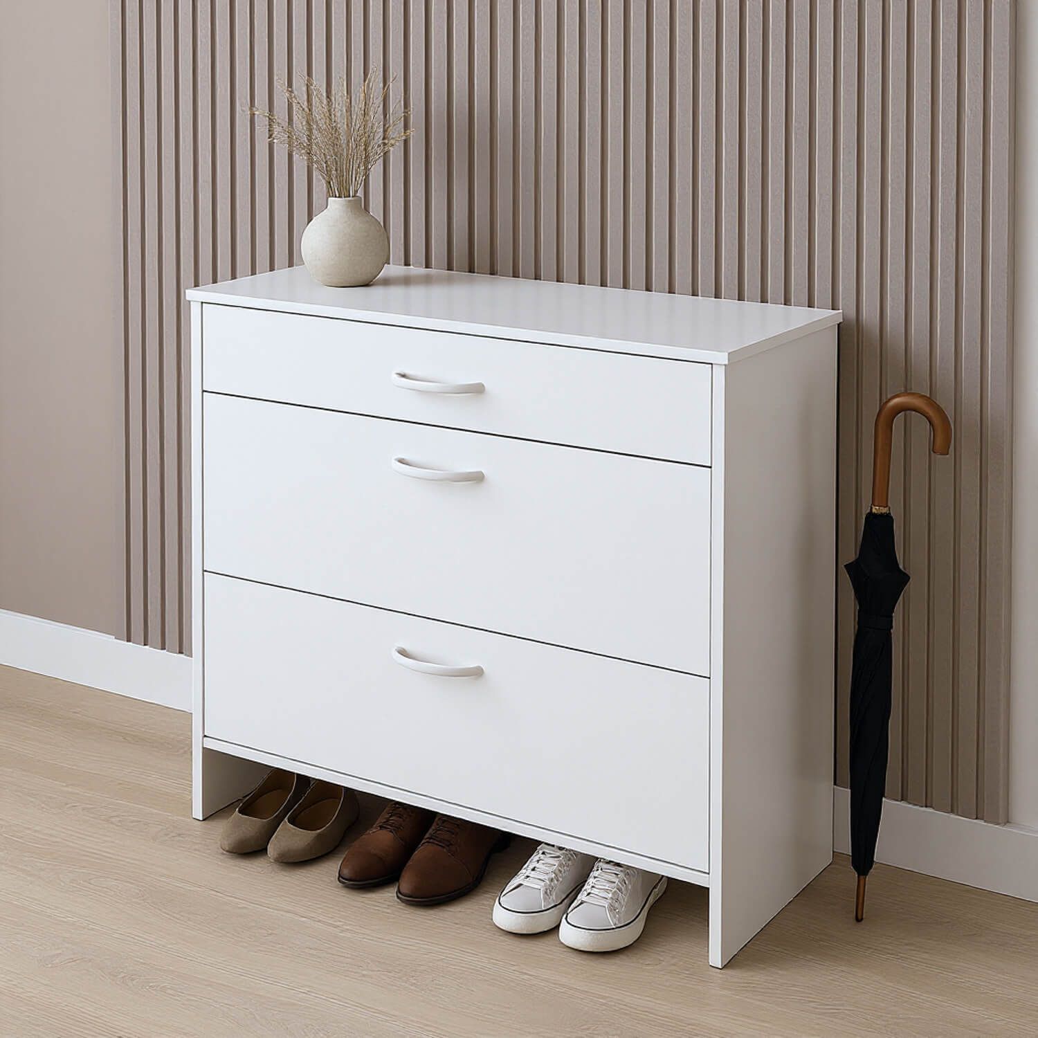 Lamele Ścienne Dekoracyjne Coffee Brokat 2,4 x 16,8 cm – dł. 2,7 m