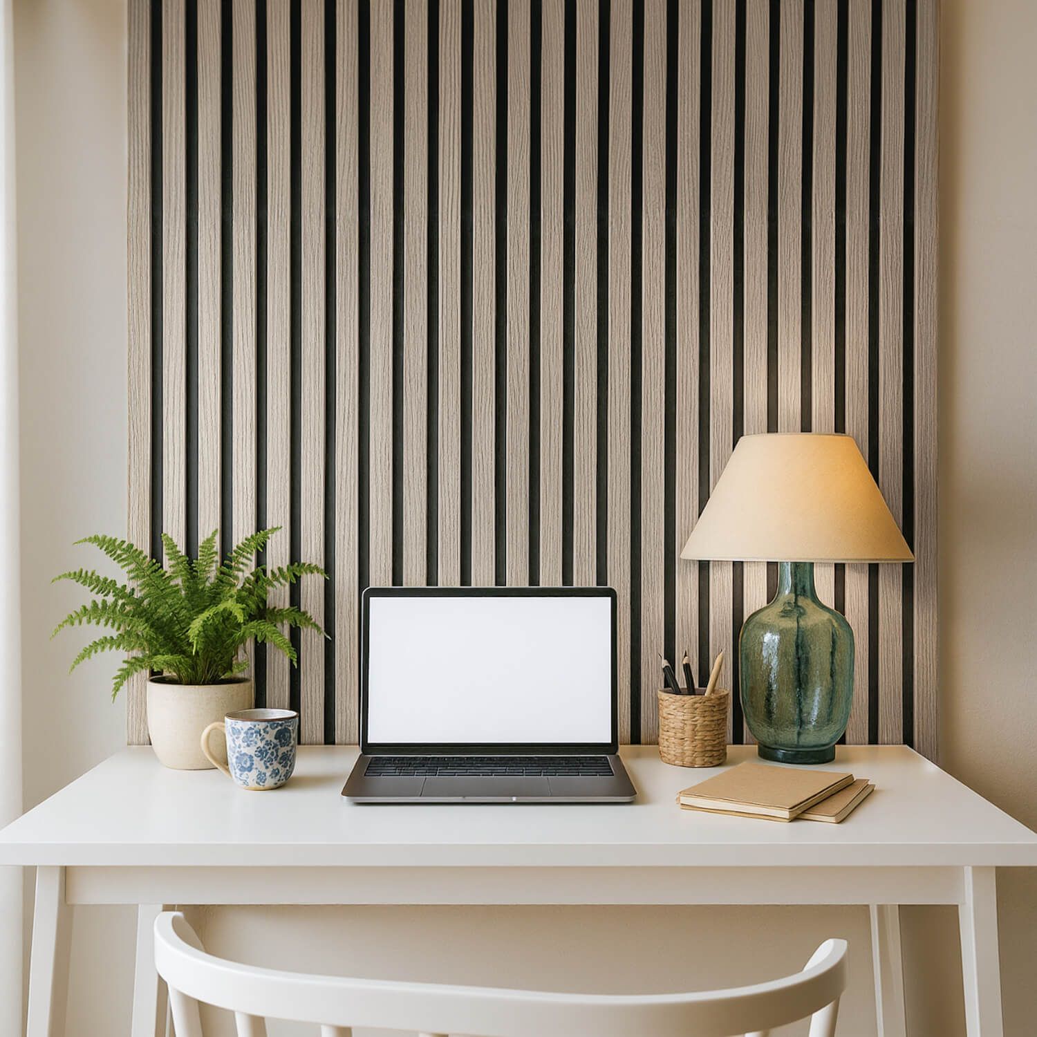 Lamele ścienne akustyczne na filcu Dąb Sonoma 2,1 x 30,5 cm – dł. 2,7 m