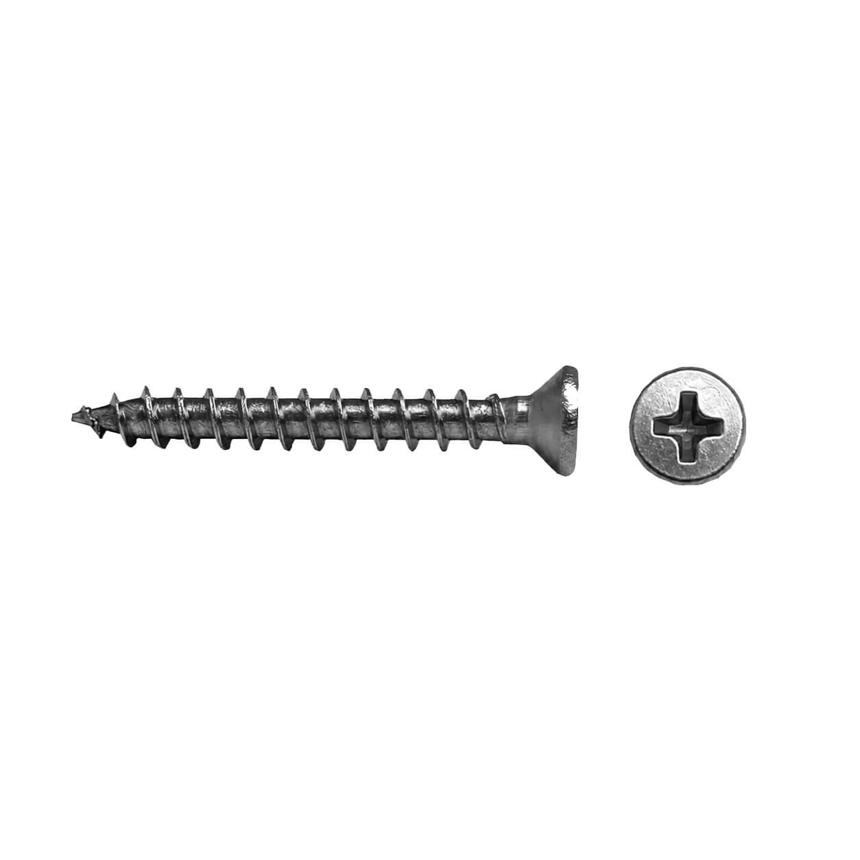 Schraube 4 x 30 mm aus Edelstahl Silber – 100 Stück