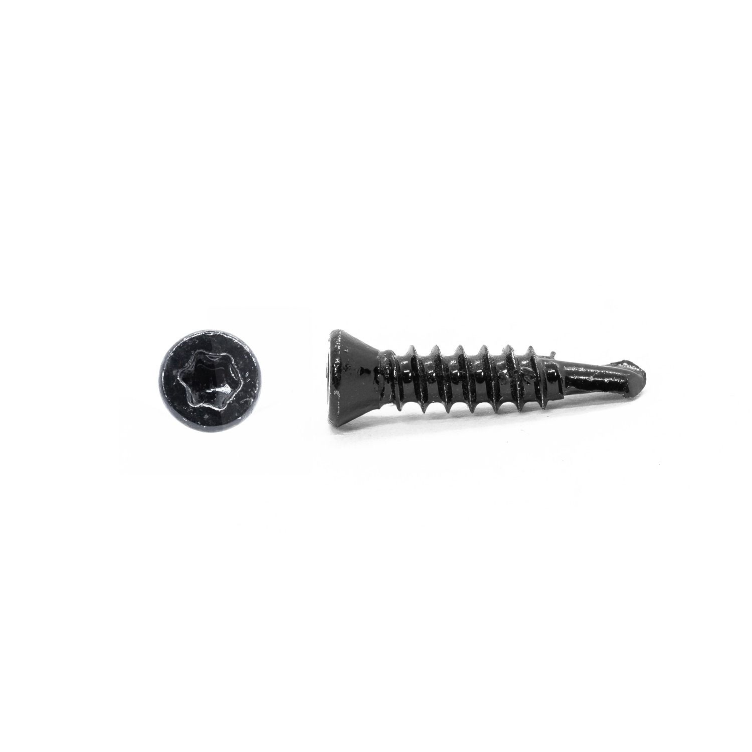 Selbstbohrende Schraube 4 x 18,5 mm aus Edelstahl Schwarz – 100 Stück Selbstbohrende Schraube 4 x 18,5 mm aus Edelstahl Schwarz – 100 Stück