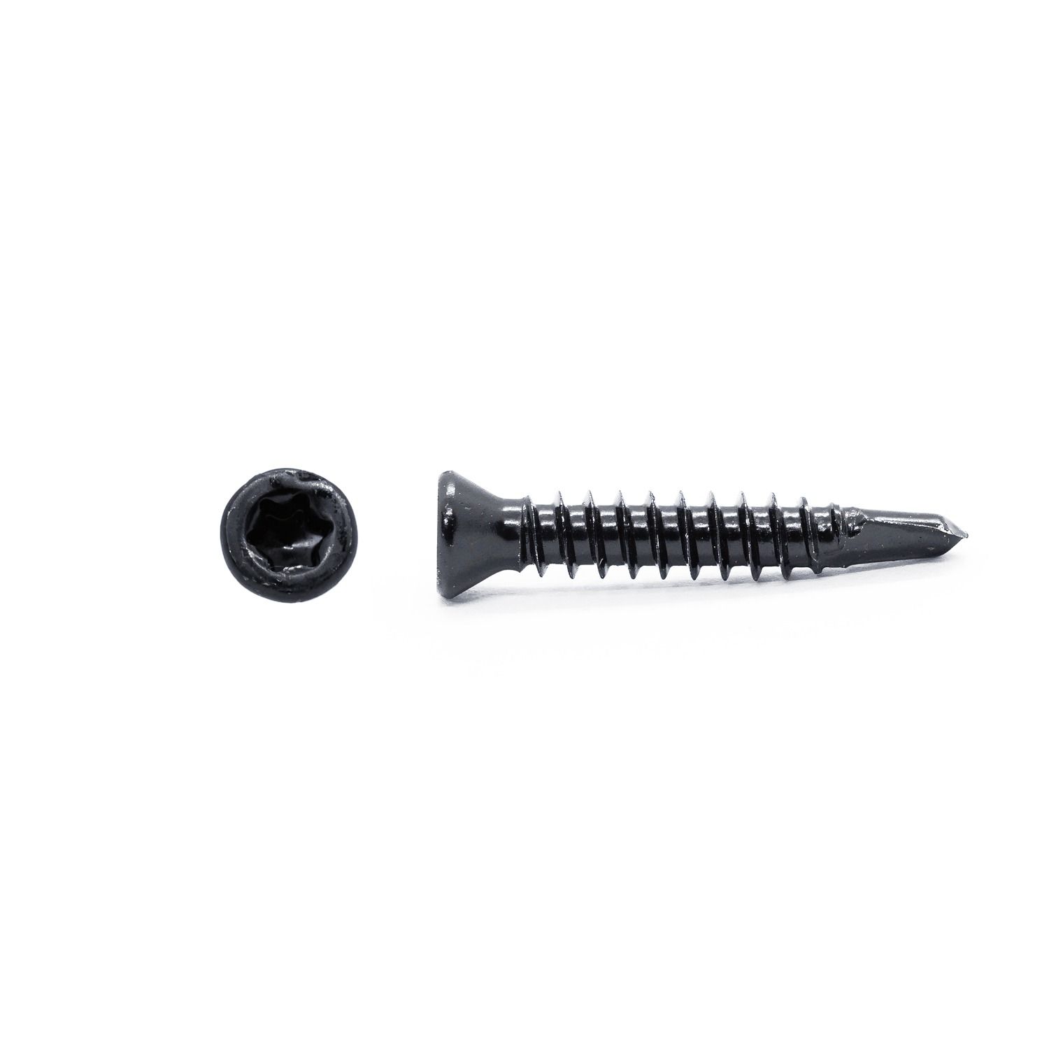 Selbstbohrende Schraube 4 x 25 mm aus Edelstahl Schwarz – 200 Stück
