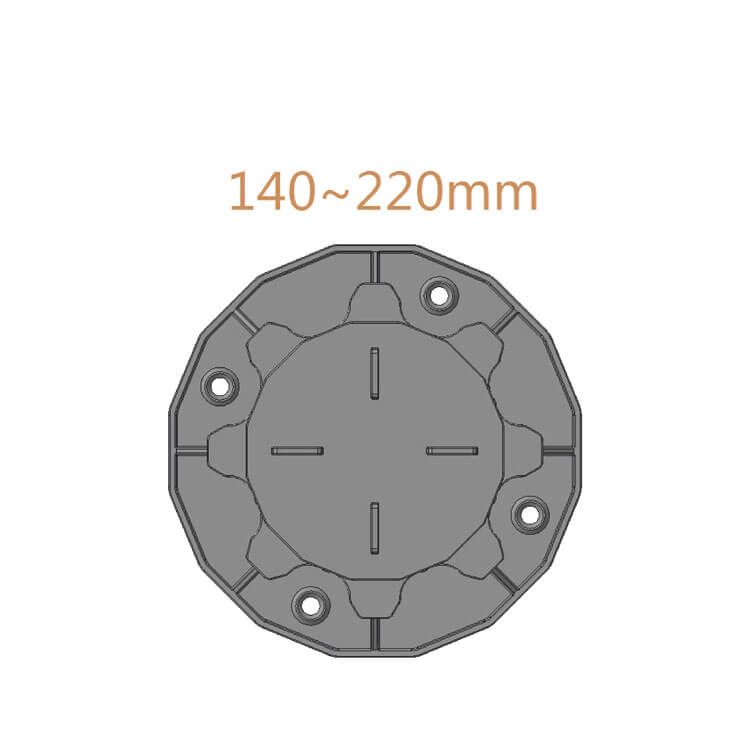 Wspornik Tarasowy Regulowany Pod Płyty ETP 140-220 mm