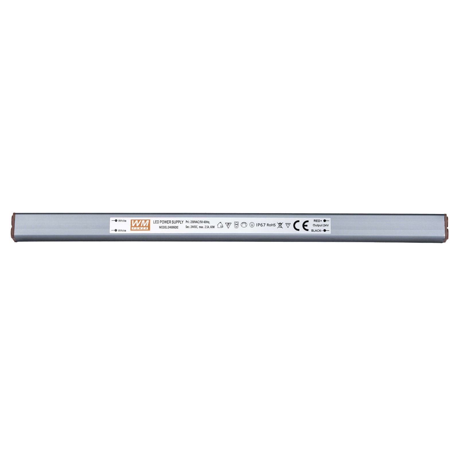 Netzteil für Zaunpfosten-LED-Leuchten – Super Slim | 24V DC | 60W | IP67 Netzteil für Zaunpfosten-LED-Leuchten – Super Slim | 24V DC | 60W | IP67