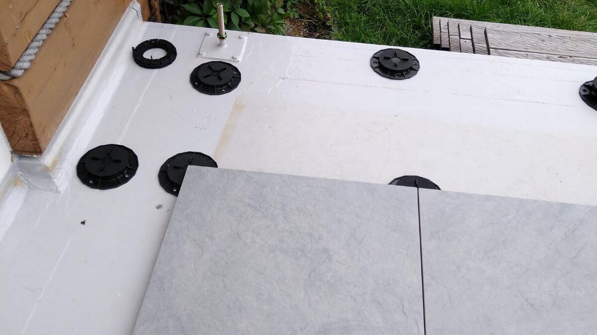 Terrasse aus Feinsteinzeug Sierra Gray