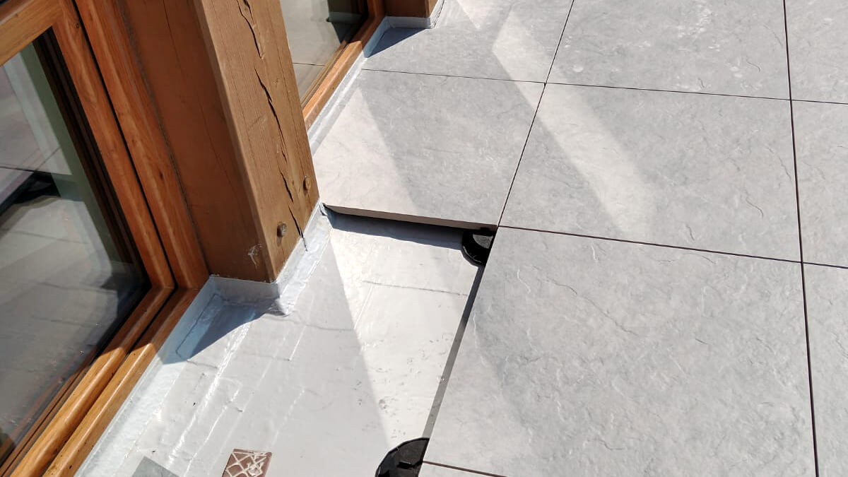 Terrasse aus Feinsteinzeug Sierra Gray