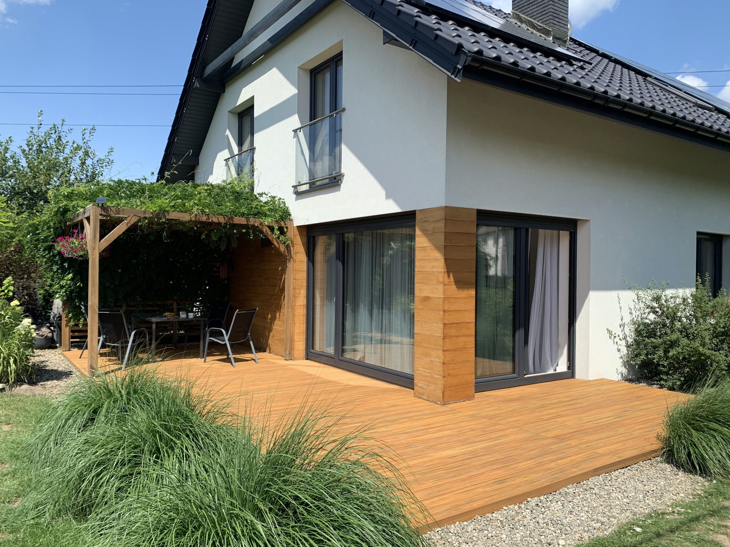 Terrassengestaltung - WPC Terrassendiele Premium Amber