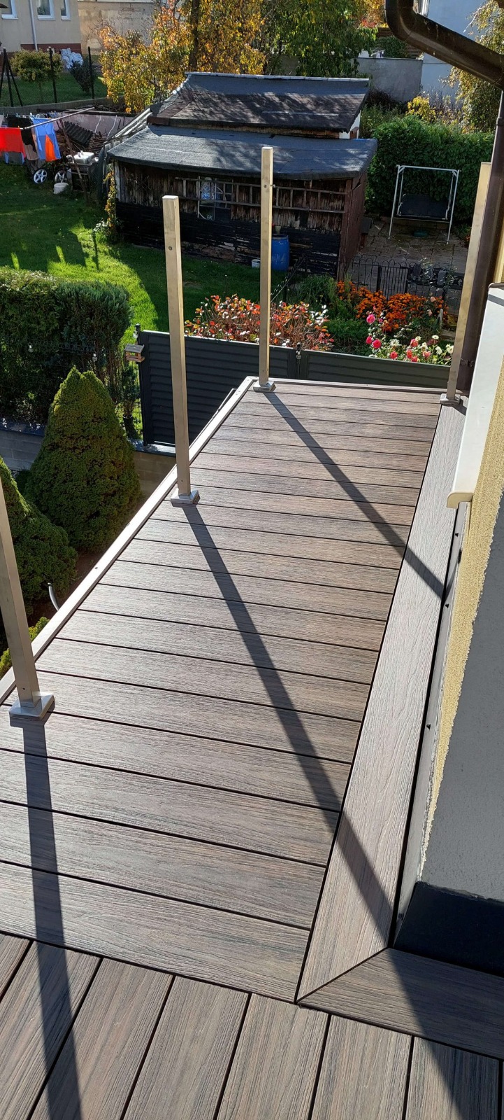 Eckbalkon - WPC Terrassendielen Premium Antique