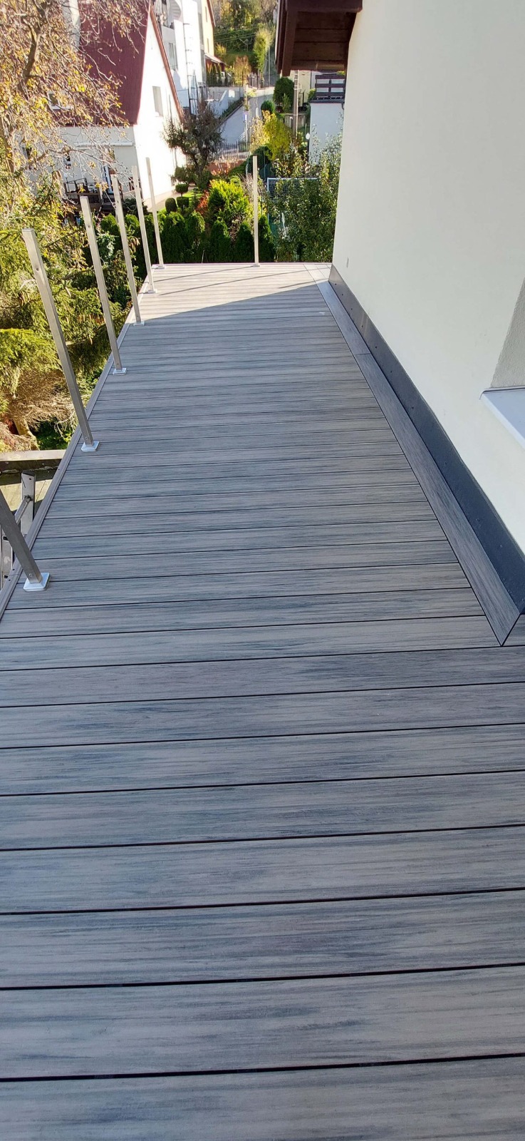 Eckbalkon - WPC Terrassendielen Premium Antique