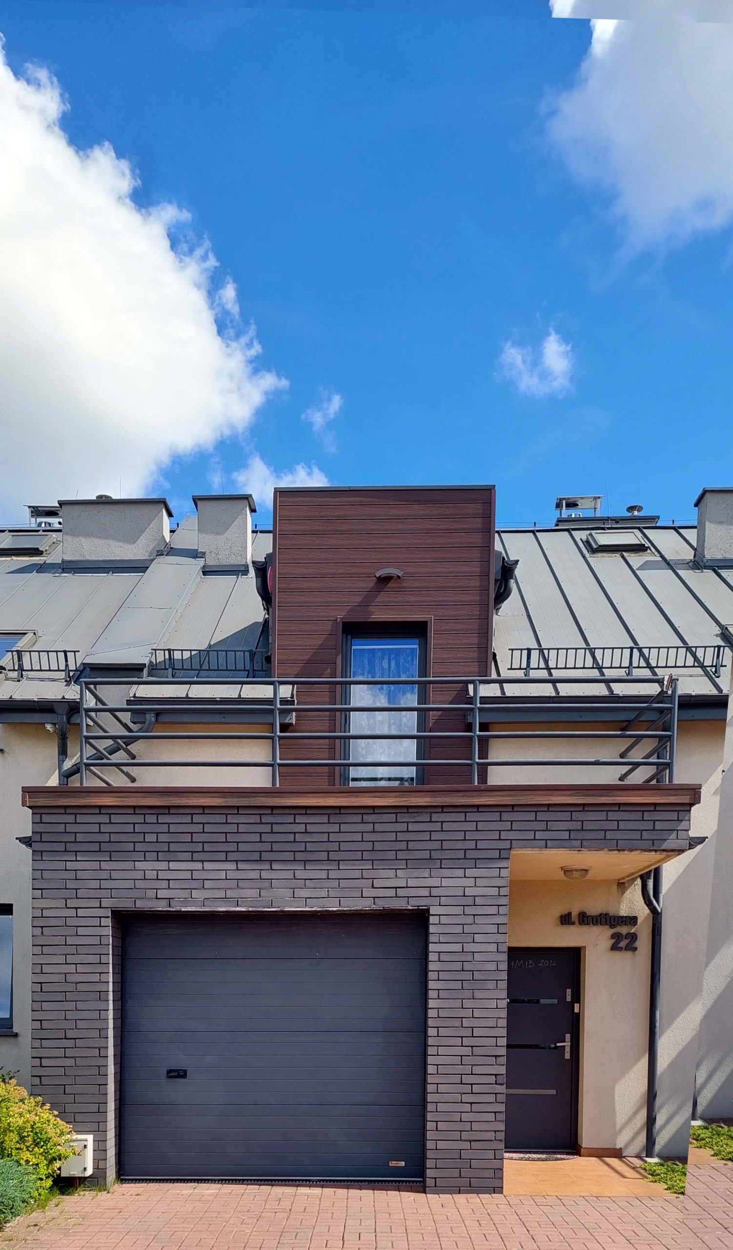 Fassade aus WPC Fassadeverkleidung Premium Redwood