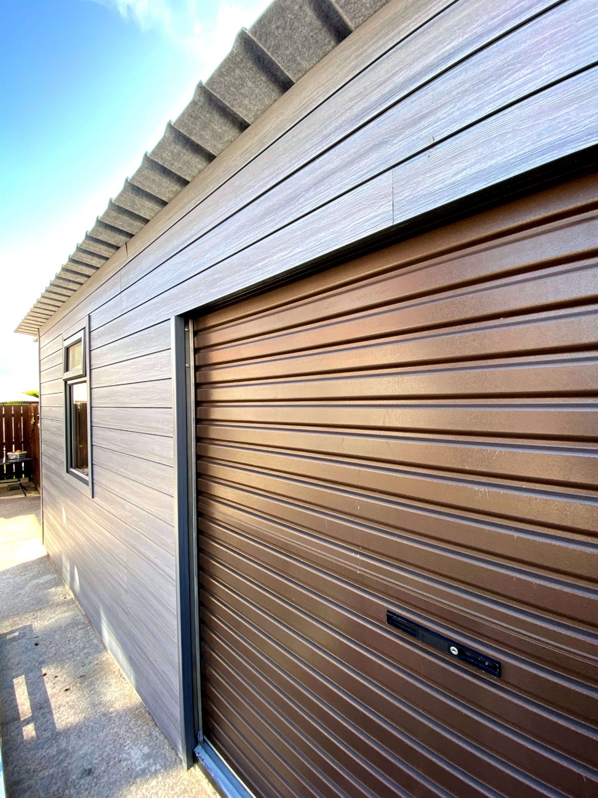 Gartengerätehaus – Fassadenverkleidung Premium Gray