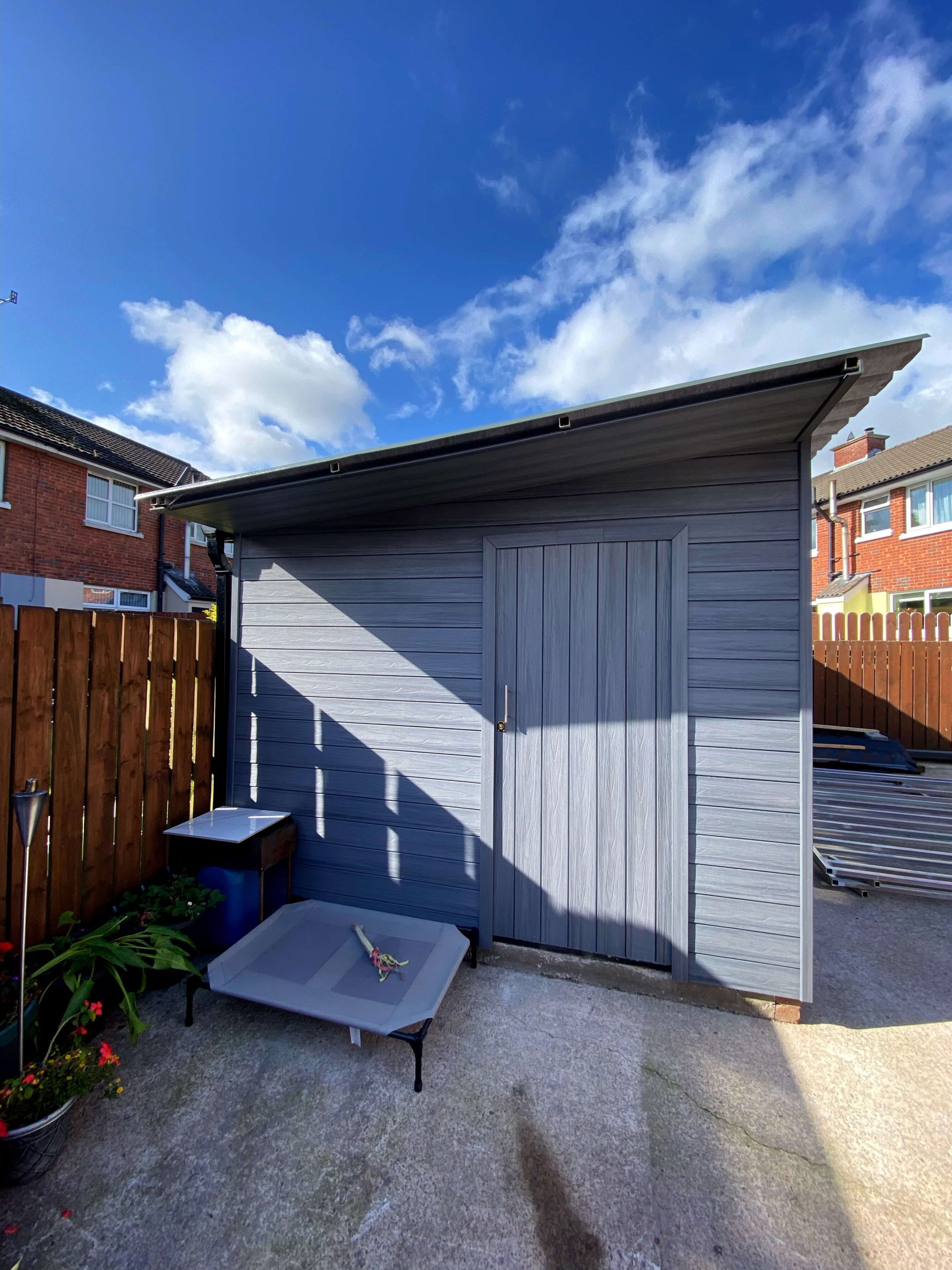 Gartengerätehaus – Fassadenverkleidung Premium Gray