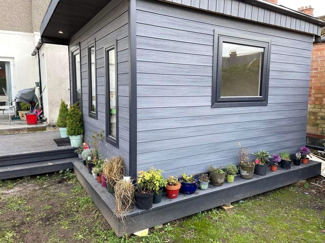 Gartenhaus – Premium Gray Fassadenplatte