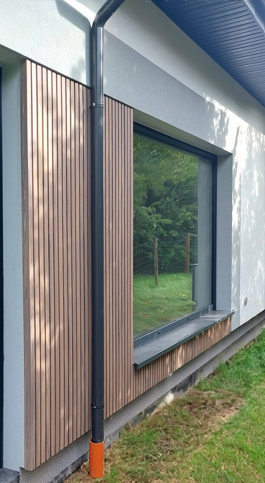 Lamellenfassade – Verbundlamellen, Antique