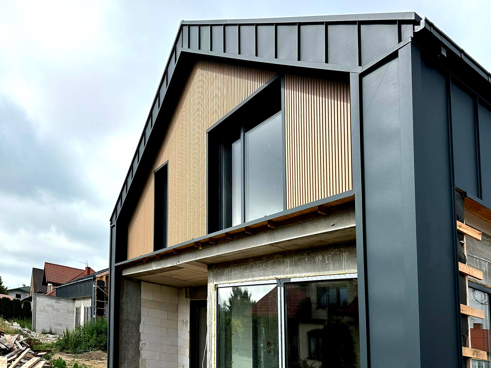 Premium Fassadenlamellen in Eiche