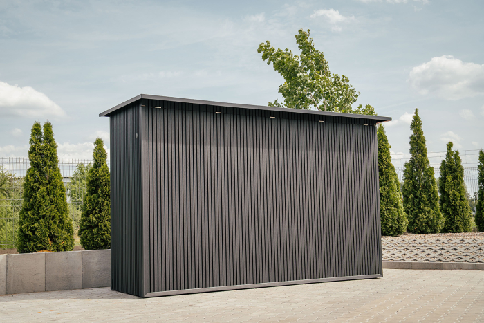 Komposit-Lamellen Silver Gray Liderwood &ndash; Outdoor-K&uuml;che