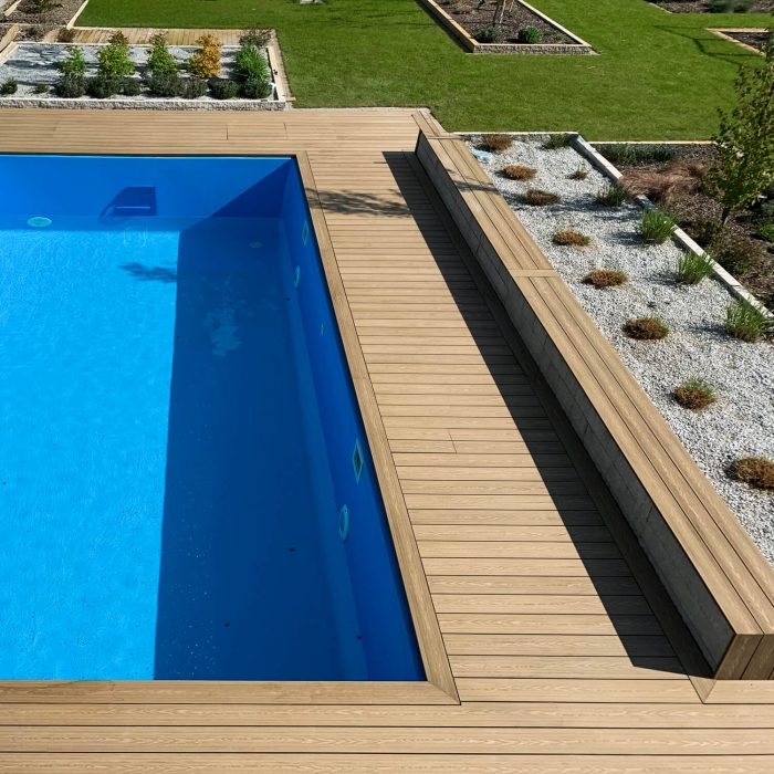 3D WPC Terrassendiele Honig Teak - 3 m – Bild 10