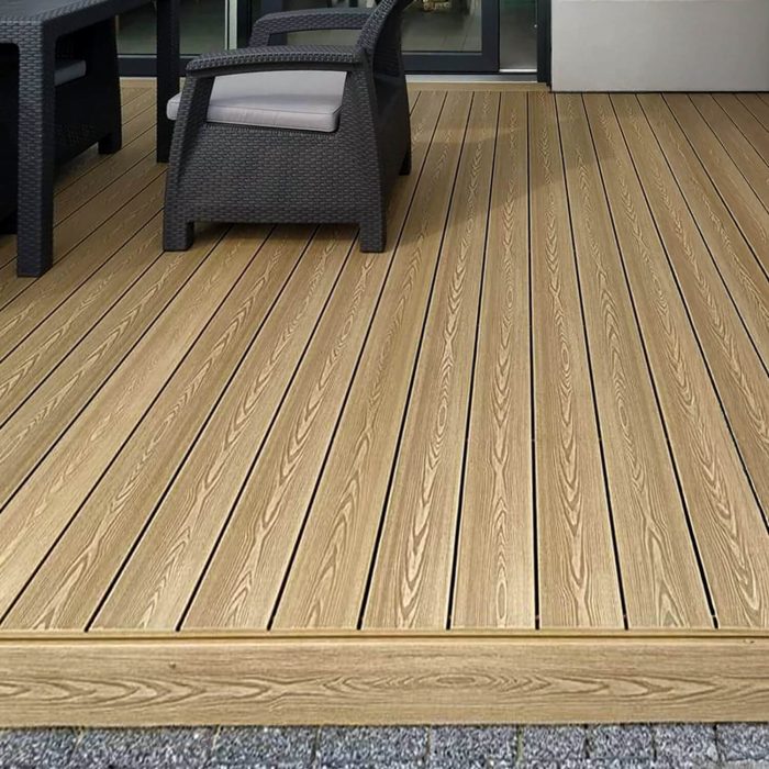 3D WPC Terrassendiele Honig Teak - 3 m – Bild 4