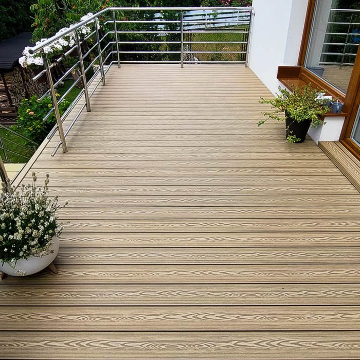 3D WPC Terrassendiele Honig Teak - 3 m – Bild 9