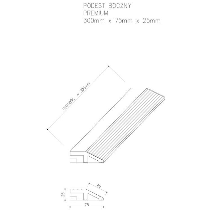 technische Zeichnung premium seite Terrassenfliese