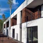 realizacja elewacji z lameli kompozytowych teak premium