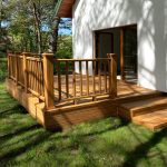 Realizacja tarasu z deski premium amber