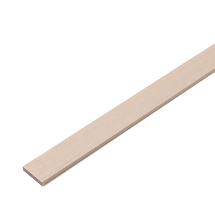 WPC Flachleiste Premium Ecru 50x10 mm - 2,2 m – Bild 1