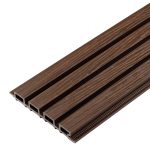 Premium 3D WPC 4-fach Rhombusprofil Walnut