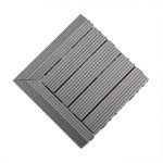 WPC Terrassenfliese Hellgrau 30 x 30 x 2,5 cm – Bild 5