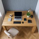 wizualizacja Lamele Ścienne Dekoracyjne Szary Brokat