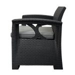 Gartenmöbel-Set aus Technorattan 4-Sitzer Sofia Anthrazit – Bild 5