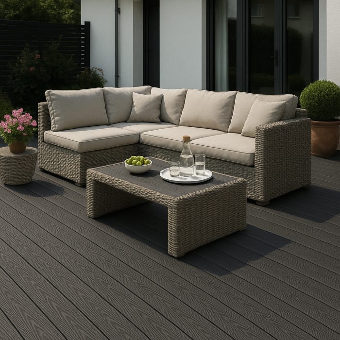 3D Classic WPC Terrassendiele Anthrazit – 3 m – Bild 7
