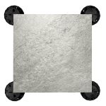 Terrassenplatte aus Feinsteinzeug Silver Gray 60x60x2 cm – Bild 3