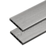 3D Classic WPC Terrassendiele Warmes Grau - 4 m – Bild 2