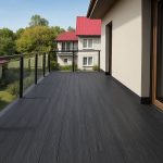 wizualizacja tarasu z deski kompozytowej solid premium antracyt