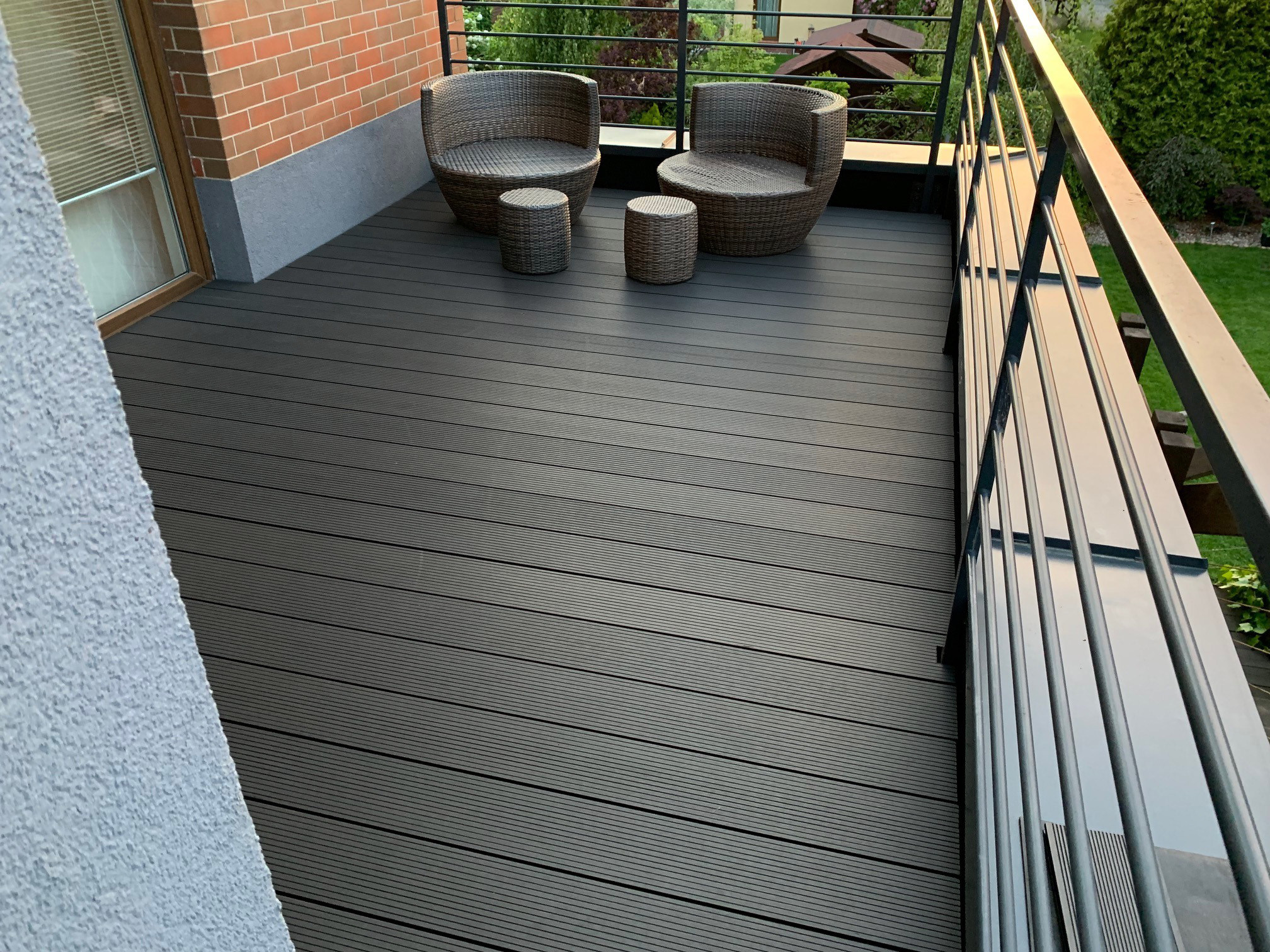 aranżacja antracyt standard balkon