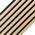Akustikpaneel auf Filz Helle Eiche 2,1 x 30,5 cm – 2,7 m – Bild 2