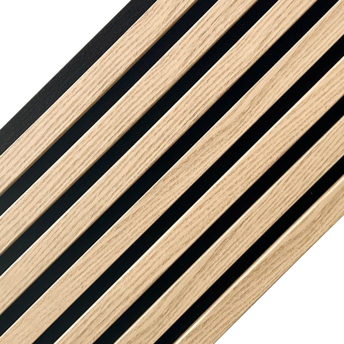 Akustikpaneel auf Filz Helle Eiche 2,1 x 30,5 cm – 2,7 m – Bild 2