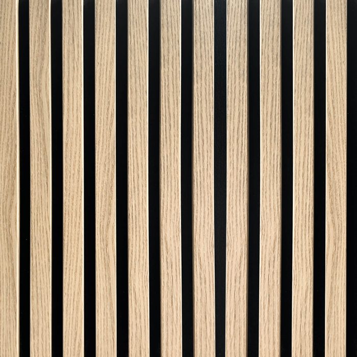 Akustikpaneel auf Filz Helle Eiche 2,1 x 30,5 cm – 2,7 m – Bild 1