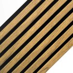 Akustikpaneel auf Filz Goldene Eiche 2,1 x 30,5 cm – 2,7 m – Bild 2