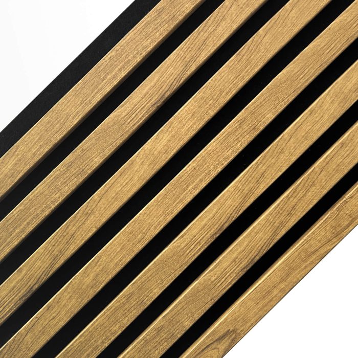 Akustikpaneel auf Filz Goldene Eiche 2,1 x 30,5 cm – 2,7 m – Bild 2