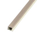Wandlamellen Startleiste Glitzer Coffee 2,4 x 2,4 cm - 2,7 m